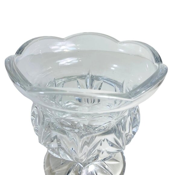 Royal Limited Crystal Tulip Candy Dish Pedestal Candle Holder VTG Hand Cut Vase - Picture 11 of 14